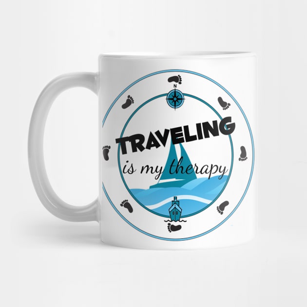 Traveling is my Therapy by Simple Life Designs